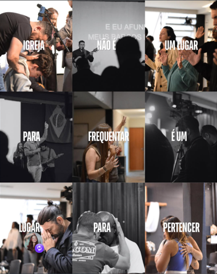 Momentos de comunhão, oração e celebração na Igreja Casa da Família